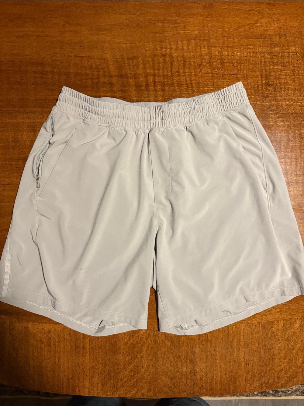 Men's ♥️ Lululemon 🍋 Pace Breaker Shorts Light Gray Performance Shorts